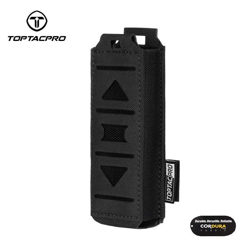 TOPTACPRO Tactical Magazine Pouch For 9mm Singel Mag Carrier MOLLE Magazine Holder Laser Cut 8513