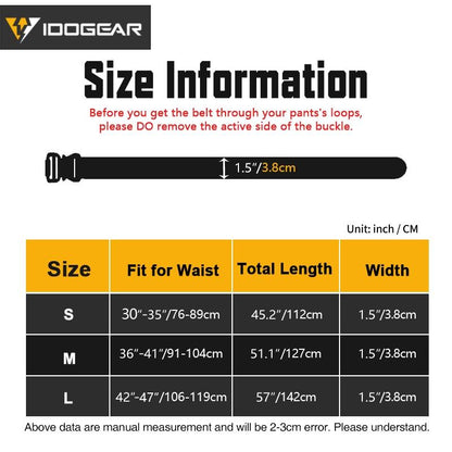 IDOGEAR Tactical Combat Belt Metal Buckle qucik release belt hook & loop Duty Mens Belt High Quality Nylon Belts 3427