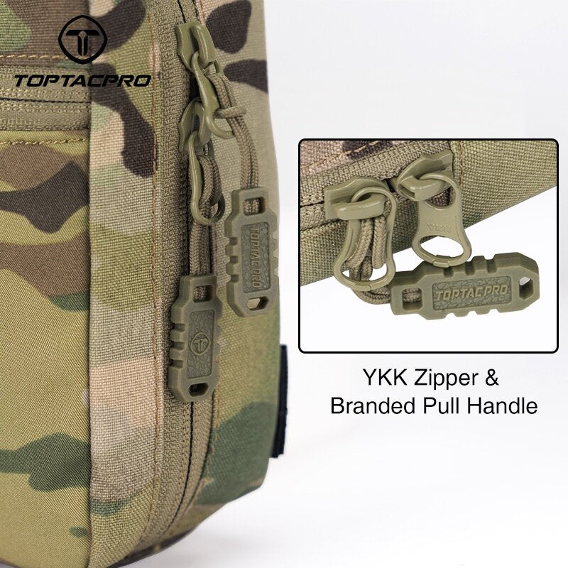 TOPTACPRO Tactical ATD EMT Medical Pouch First Aid Molle Pouch Rip-Away IFAK Medical Light Bag 8521