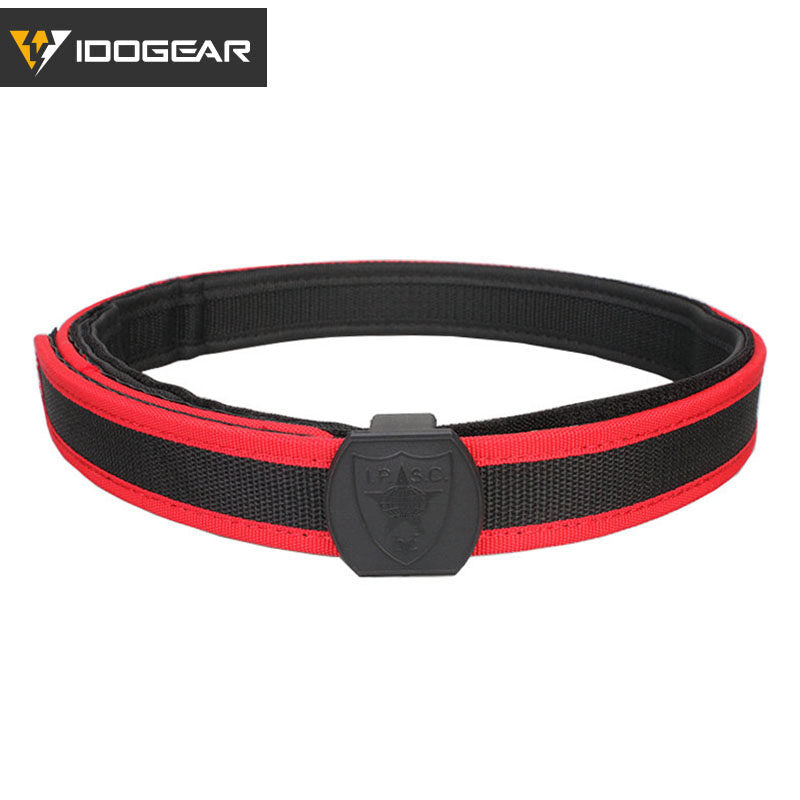 IDOGEAR IPSC USPSA IDPA Belt Set Special Competition Tactical Waist Belt with 4 Pcs IPSC FMA IPSC Multi-angle Speed Magazine Pouch Belt + Magazine Pouch Set