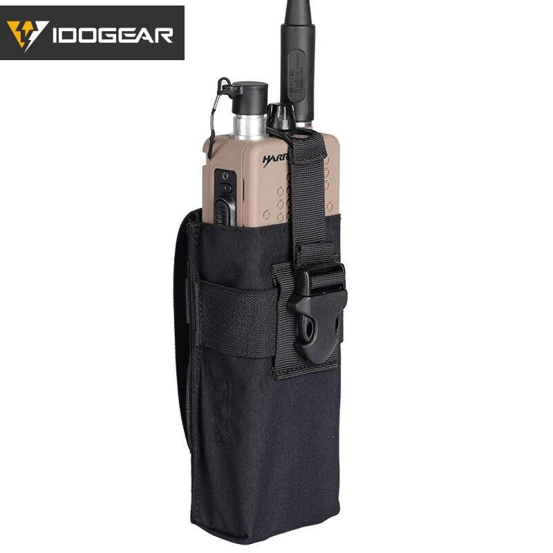 IDOGEAR Tactical Radio Pouch For RRV Vest Walkie Talkie MOLLE MBITR TRI PRC-148 152 3552 Multicam