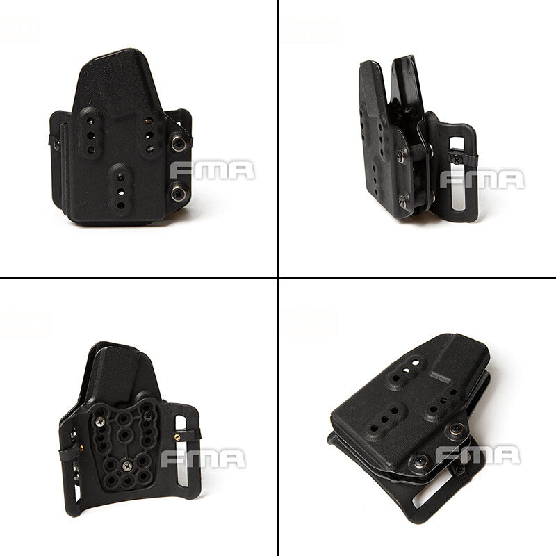 FMA Tactical Kydex AR Mag Holder 556 Single Magazine Carrier with Belt System Mount 1279