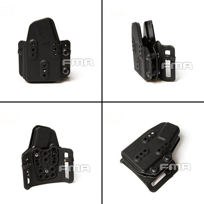 FMA Tactical Kydex AR Mag Holder 556 Single Magazine Carrier with Belt System Mount 1279