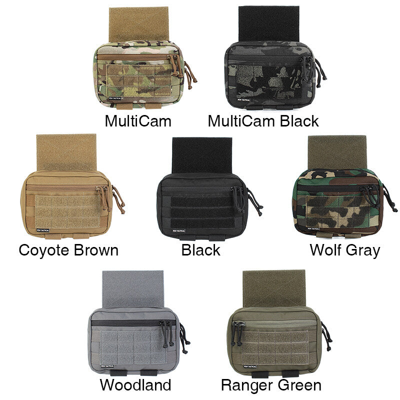 IDOGEAR PEW Tactical MK3 MK4 Drop Pouch MOLLE TACTICAL MAP Modular Abdominal Pouch For MK3 MK4 D3CRM Multi-function Military Tool Pouch OT46