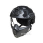 FMA Tactical Helmet FAST SF helmet with NVG Shroud Headwear with Half Face Mask