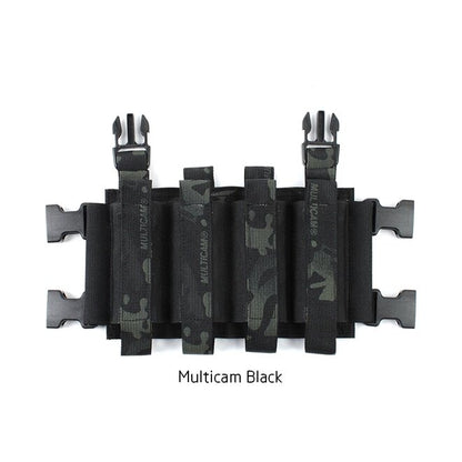 IDOGEAR PEW Tactical Quadruple Magazine Pouch Panel For MK3 MK4 JPC2.0 Elastic SMG Mag Pouch Military Ranger Green Mag Carrier VT04