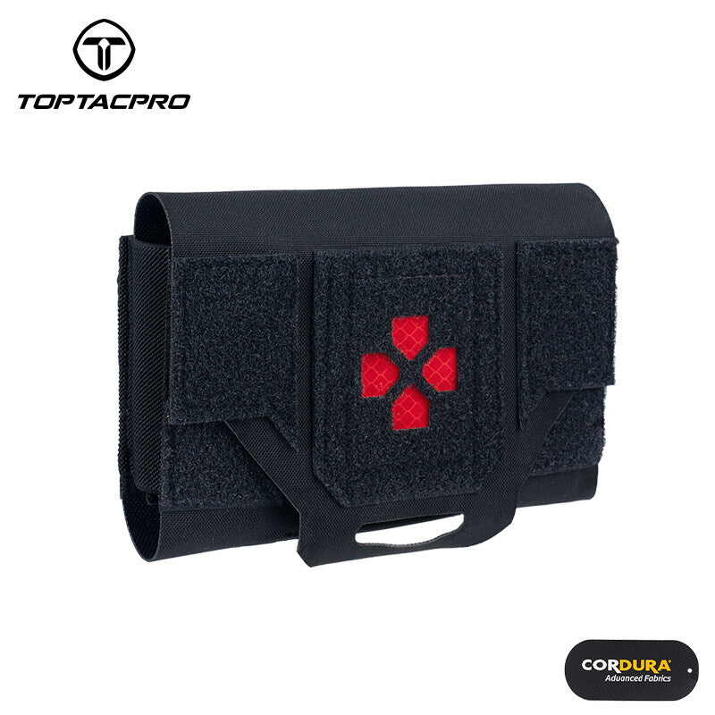 TOPTACPRO Tactical Medical Pouch First Aid Kit EMT IFAK Pouch Laser Cut Molle Micro Medical Pouch Blow-Out Pouch Survival Kit Magazine Holder Carrier EMT EDC Pouch Emergency Bag Army Military Camouflage Waist Pack 8508