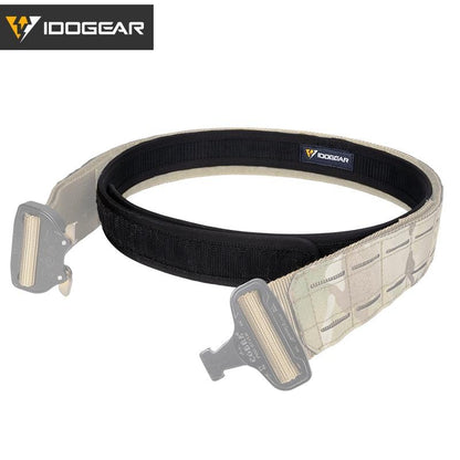 IDOGEAR Tactical Inner Belt Hook Liner 1.7" Waist Belt Black&Khaki 3426