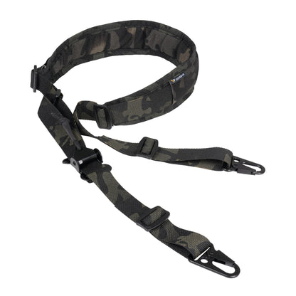 IDOGEAR Tactical Slings 2 Point Safety Sling Quick Adjust Padded Buckle Military Combat 2 Point Shoulder Strap Camera Slings Adjustable 3428