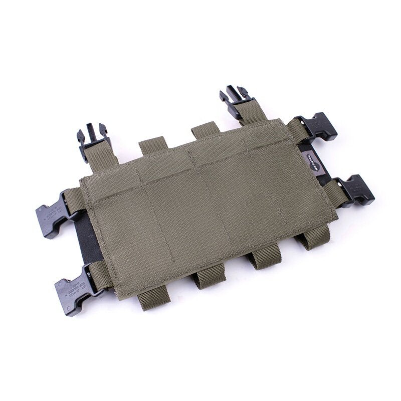 IDOGEAR PEW Tactical Quadruple Magazine Pouch Panel For MK3 MK4 JPC2.0 Elastic SMG Mag Pouch Military Ranger Green Mag Carrier VT04