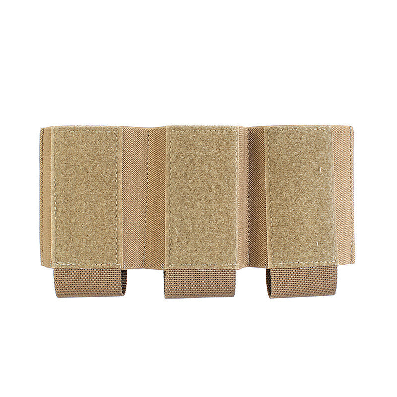 IDOGEAR PEW Tactical 556 Triple Magazine Pouch Elastic MAG Pouch Hook & Loop DOPE Ferro Style Insert Magazine Pouch Top Open Fastmag OT52 Wargame Survival Kit