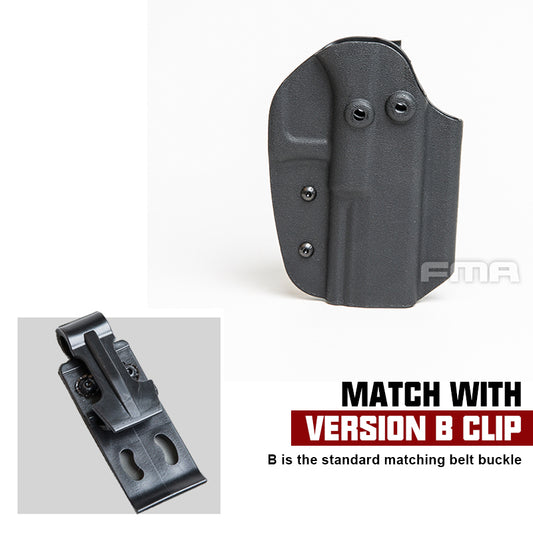 FMA Tactical Holster For G17 Belt Clip System Mount G17 Holder military army wargame Paintball holster GEAR Style B