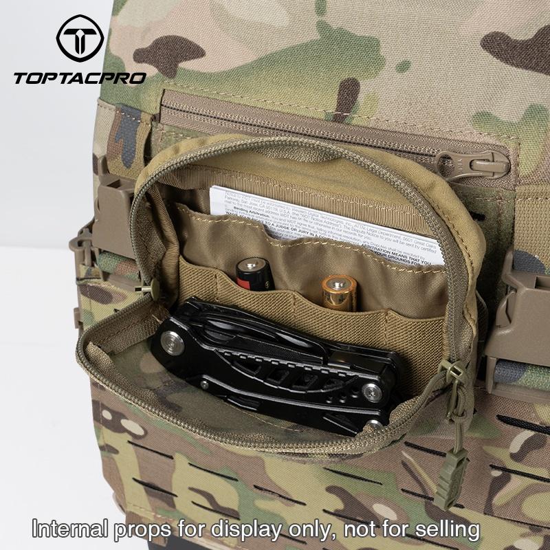 TOPTACPRO Tactical Admin Pouch MOLLE EDC Bag Utility Pouch 500D Cordura Nylon 8510