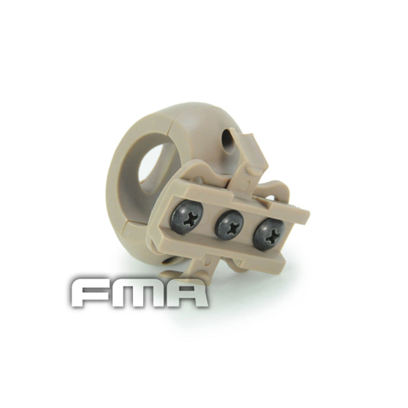 FMA Helmet Flashlight mount Single Clamp For 1" Flashlight FAST Helmet Rails Accessories Military Outdoor Tactical Wargame Gear