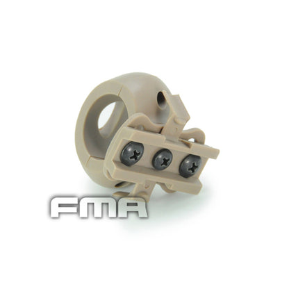 FMA Helmet Flashlight mount Single Clamp For 1" Flashlight FAST Helmet Rails Accessories Military Outdoor Tactical Wargame Gear
