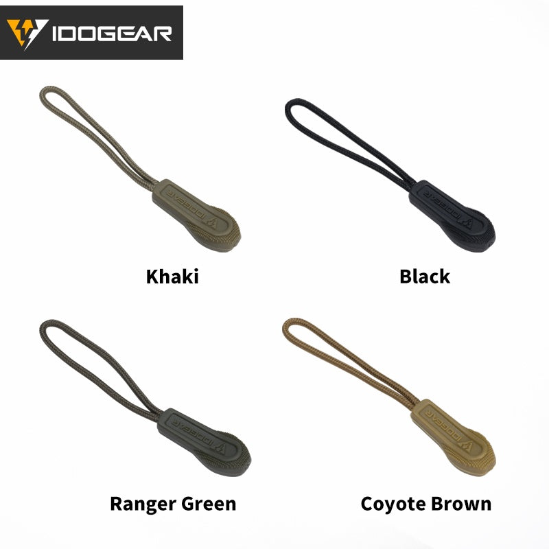 IDOGEAR Tactical Hook Handle Zipper Handle 3PCS Zipper Pull Drawstring Practical Camouflage Training Gear Accessories 3952