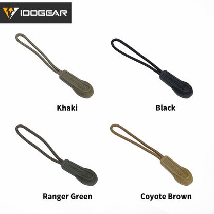 IDOGEAR Tactical Hook Handle Zipper Handle 3PCS Zipper Pull Drawstring Practical Camouflage Training Gear Accessories 3952