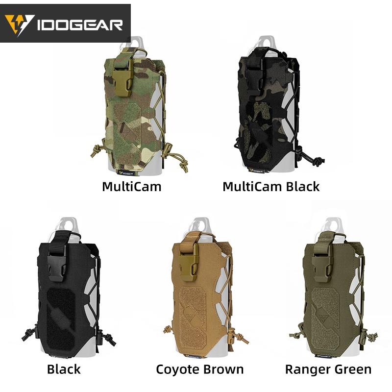 IDOGEAR Tactical Radio Pouch Bottle/kettle Carrier Quick Release Buckle walkie-talkie Pouch MOLLE 3580