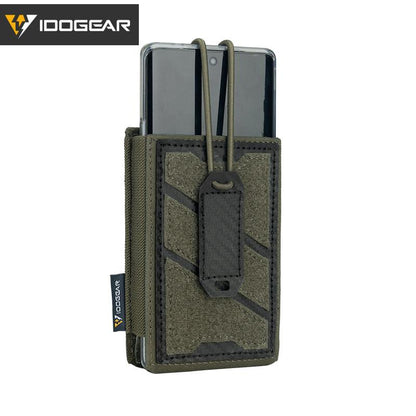 IDOGEAR Tactical Phone Pouch Nylon Universal Radio Pouch Single 5.56 Mag Pouch Ajustable Anti-slip Military Army 3588