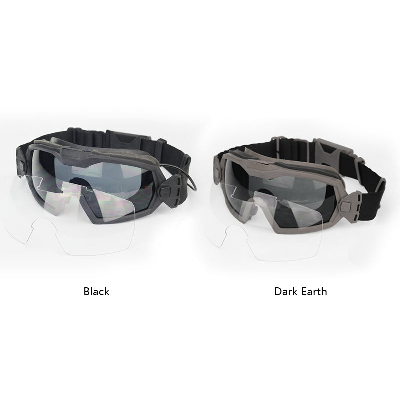 FMA Tactical Goggle with fans LPG01BK12-2R Adjustable Regulator Glasses w/ Fan Goggle Anti-fog Dust Lenses Updated Version Paintball military army hiking cycling goggle