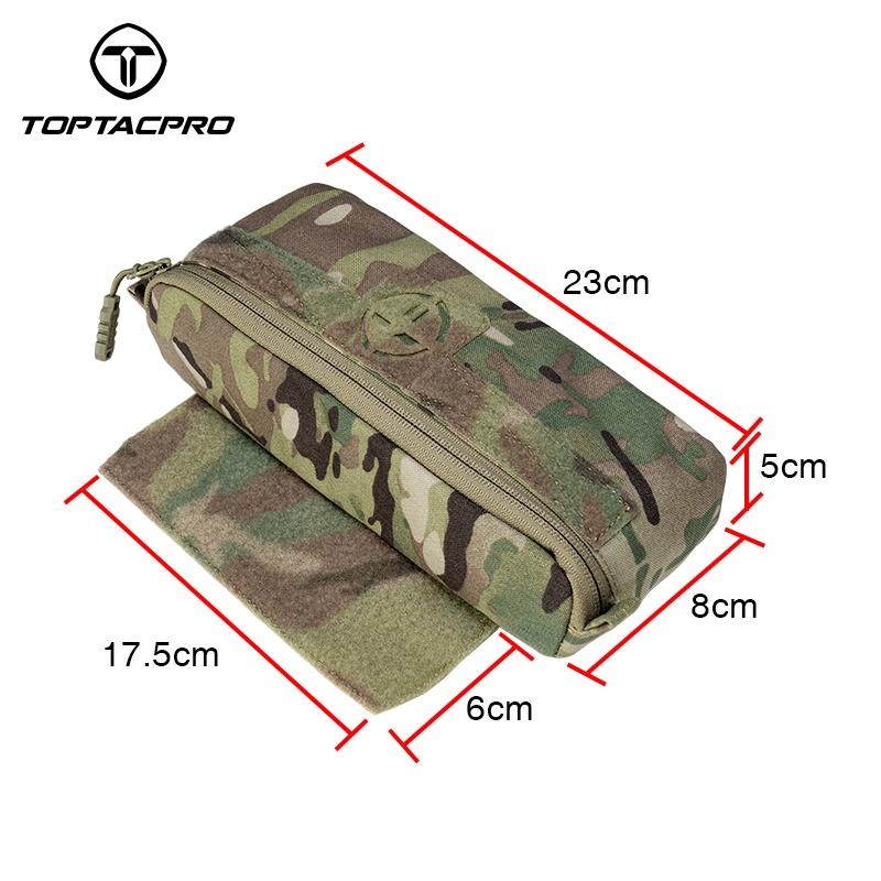 TOPTACPRO Tactical Mini Drop Pouch For AVS JPC CPC Tactical Vest EDC Military Waist Pouch Combat Recycling Pouch Tactical Multi-Function Pouch 8506