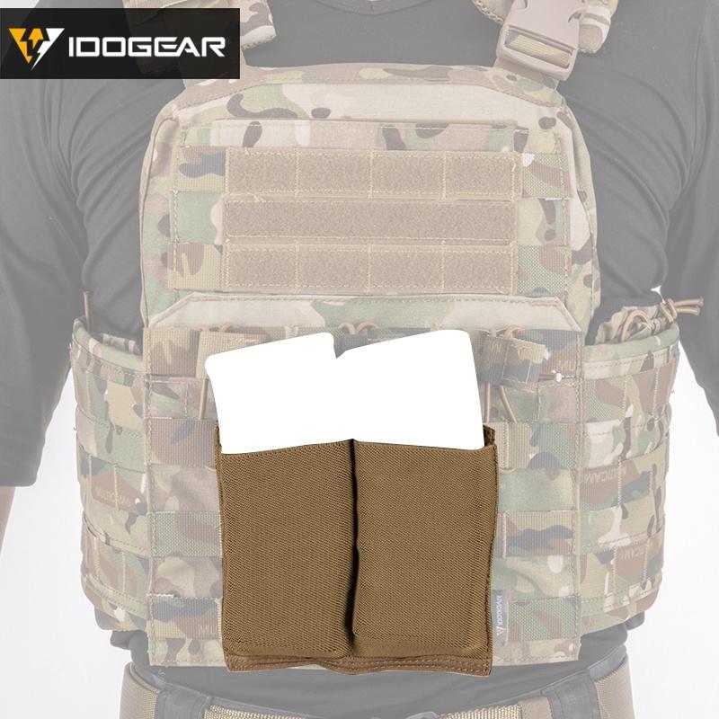 IDOGEAR Tactical Mag Pouch 556 Fast Draw MOLLE Pouch Double Open Top Elasticity Cloth 3554