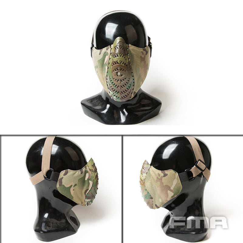 FMA Tactical Face Mask Combat Face Cover Breathable Mesh TPU military Cycling Half Face Mask Tactical Military Gear 1296