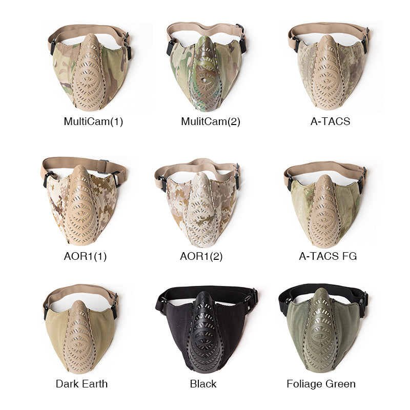 FMA Tactical Face Mask Combat Face Cover Breathable Mesh TPU military Cycling Half Face Mask Tactical Military Gear 1296