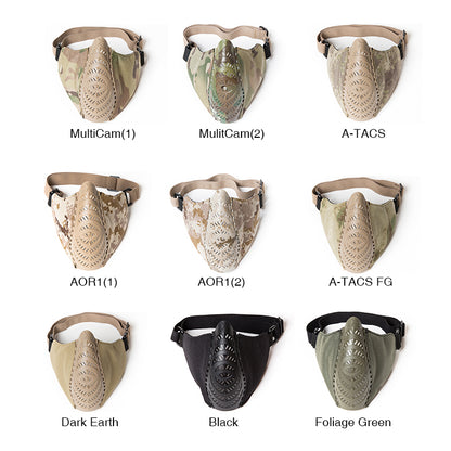 FMA Tactical Face Mask Combat Face Cover Breathable Mesh TPU military Cycling Half Face Mask Tactical Military Gear 1296
