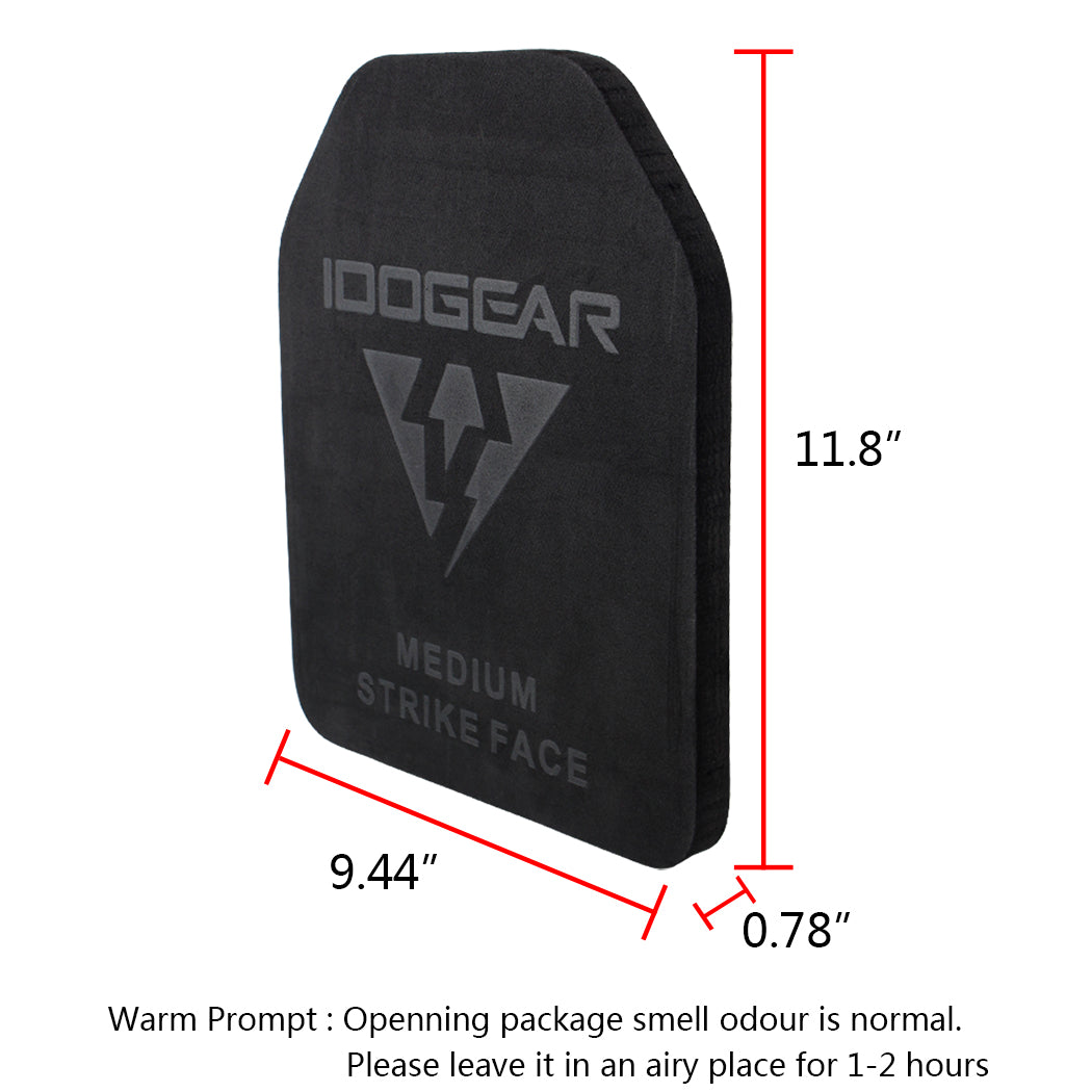 IDOGEAR Tactical Plate EVA Foam SAPI Plate for Tactical Vest Inner Liner Foam SAPI Shock Plate Medium Size 2 PCS 3907