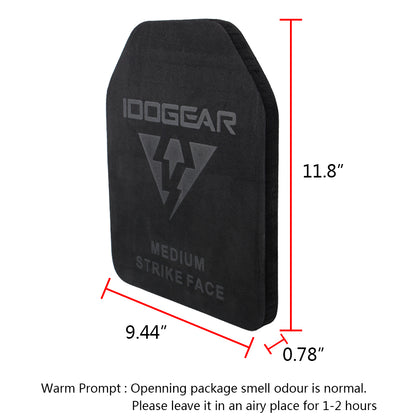 IDOGEAR Tactical Plate EVA Foam SAPI Plate for Tactical Vest Inner Liner Foam SAPI Shock Plate Medium Size 2 PCS 3907