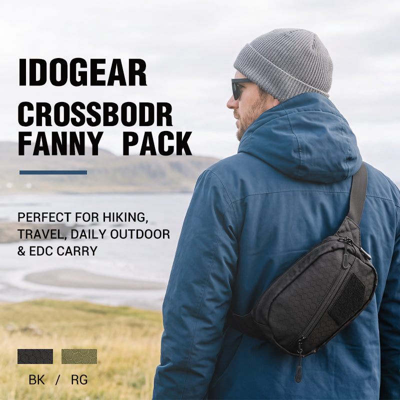 IDOGEAR Mini Sling Chest Bag Casual Lightweight Crossbody Bag Water Resistant Bag for Outdoor Daily Use 35143
