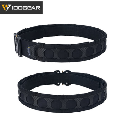 IDOGEAR Tactical Belt 2 Inch MOLLE Belt Quick Release Metal Buckle Gear Combat Belts 3429