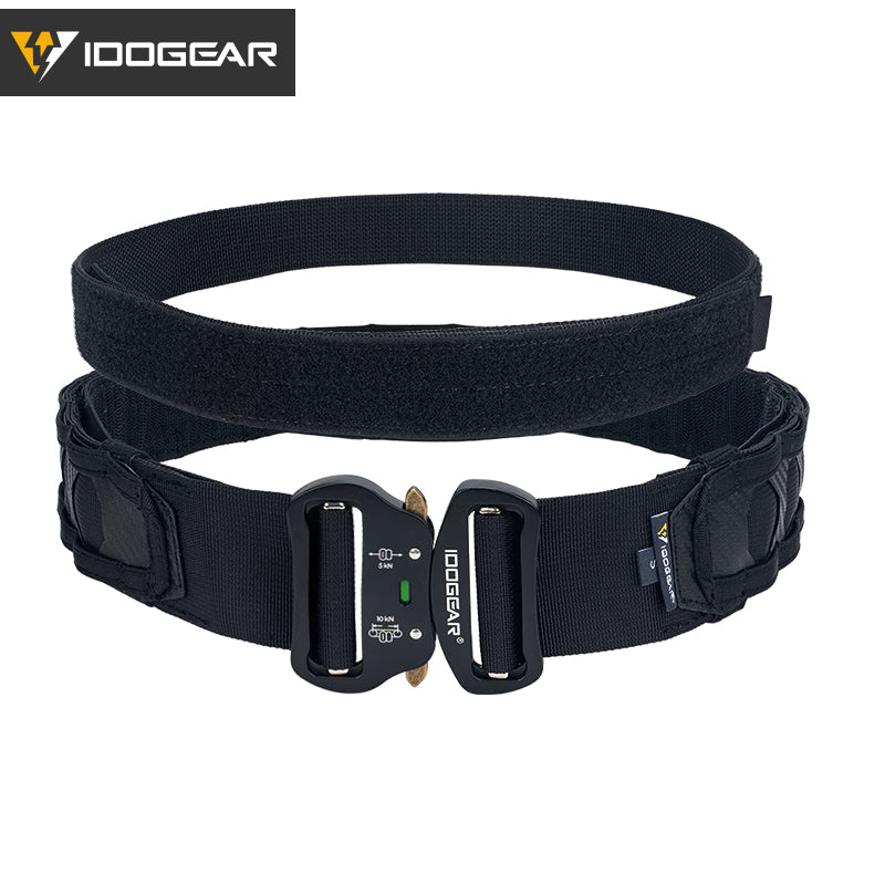 IDOGEAR Tactical Belt 2 Inch MOLLE Belt Quick Release Metal Buckle Gear Combat Belts 3429