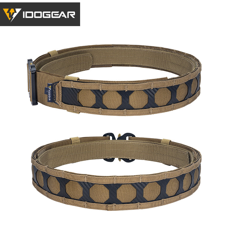 IDOGEAR Tactical Belt 2 Inch MOLLE Belt Quick Release Metal Buckle Gear Combat Belts 3429