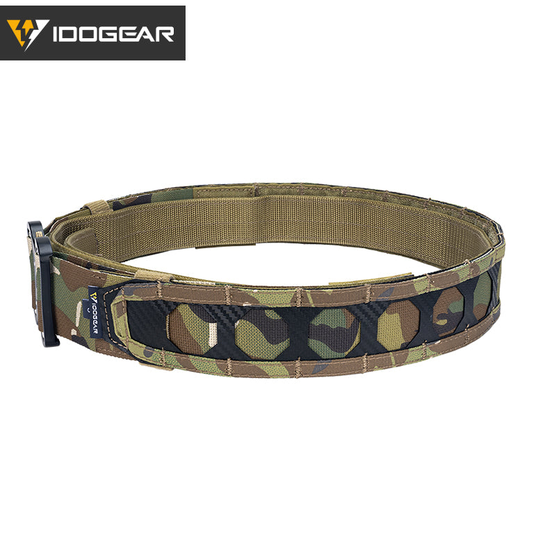 IDOGEAR Tactical Belt 2 Inch MOLLE Belt Quick Release Metal Buckle Gear Combat Belts 3429
