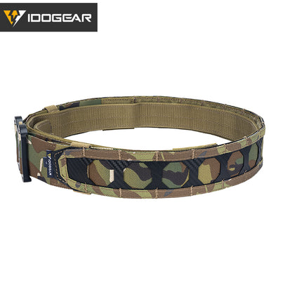 IDOGEAR Tactical Belt 2 Inch MOLLE Belt Quick Release Metal Buckle Gear Combat Belts 3429