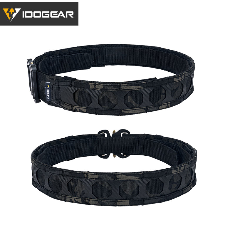 IDOGEAR Tactical Belt 2 Inch MOLLE Belt Quick Release Metal Buckle Gear Combat Belts 3429