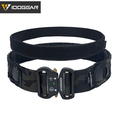 IDOGEAR Tactical Belt 2 Inch MOLLE Belt Quick Release Metal Buckle Gear Combat Belts 3429