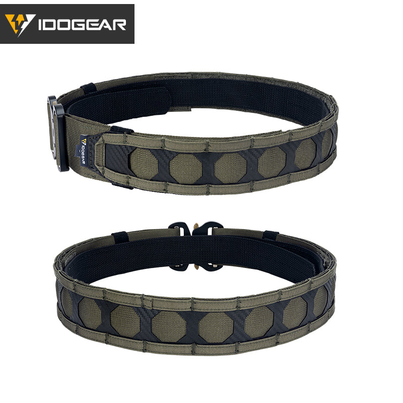 IDOGEAR Tactical Belt 2 Inch MOLLE Belt Quick Release Metal Buckle Gear Combat Belts 3429