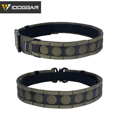 IDOGEAR Tactical Belt 2 Inch MOLLE Belt Quick Release Metal Buckle Gear Combat Belts 3429