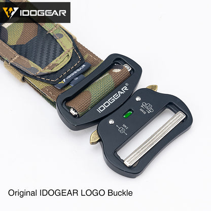 IDOGEAR Tactical Belt 2 Inch MOLLE Belt Quick Release Metal Buckle Gear Combat Belts 3429