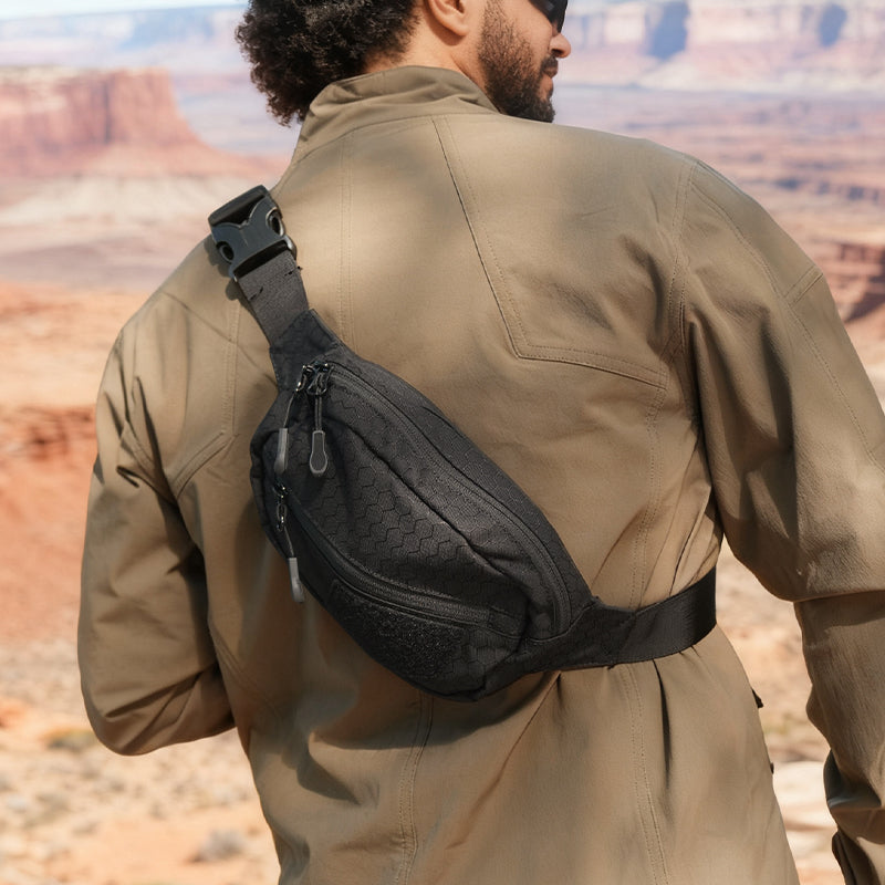 IDOGEAR Mini Sling Chest Bag Casual Lightweight Crossbody Bag Water Resistant Bag for Outdoor Daily Use 35143