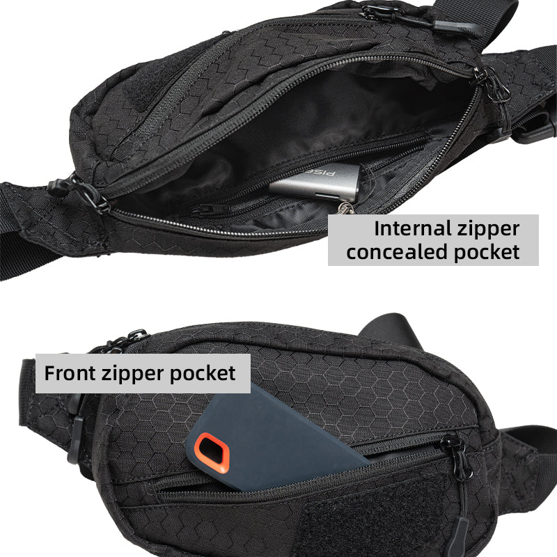 IDOGEAR Mini Sling Chest Bag Casual Lightweight Crossbody Bag Water Resistant Bag for Outdoor Daily Use 35143