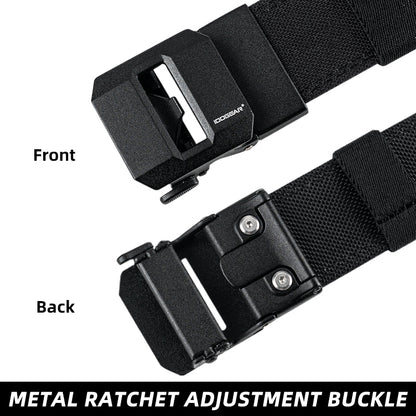 IDOGEAR Mens 1.5" Inch Tactical Belt EDC Nylon Ratchet Belt 3430