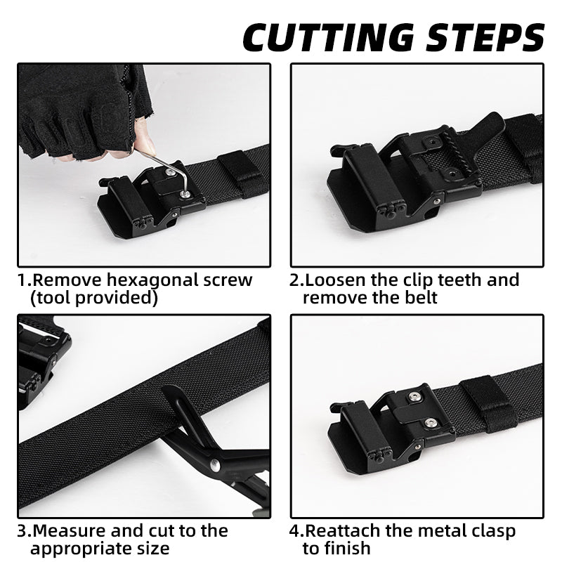 IDOGEAR Mens 1.5" Inch Tactical Belt EDC Nylon Ratchet Belt 3430