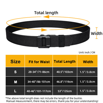 IDOGEAR Mens 1.5" Inch Tactical Belt EDC Nylon Ratchet Belt 3430