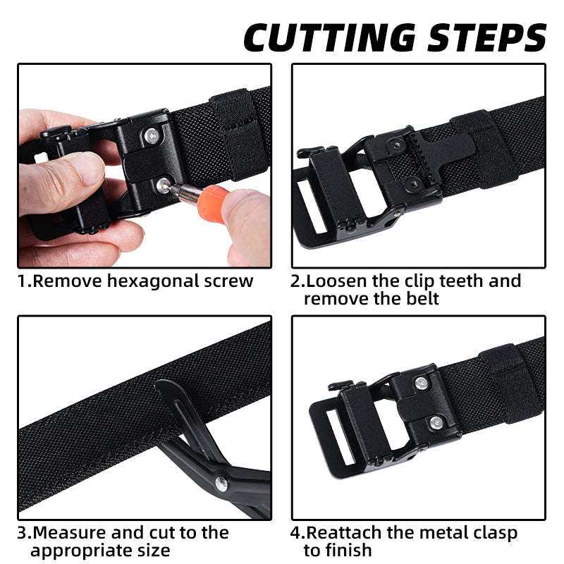 IDOGEAR Men 1.5" Heavy Duty Belt Ratchet EDC Nylon CCW Sport Belt 3434