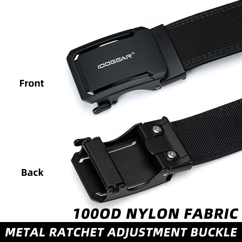 IDOGEAR 1.75" Ratchet Nylon Belt Reinforced Buckle CCW Belts 3439