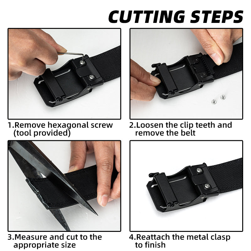 IDOGEAR 1.75" Ratchet Nylon Belt Reinforced Buckle CCW Belts 3439